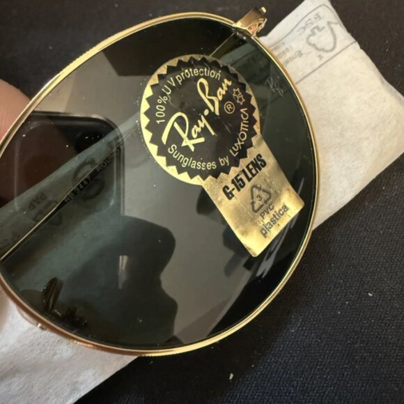 Ray ban round metal arista gold sunglasses NEW - Picture 5 of 7